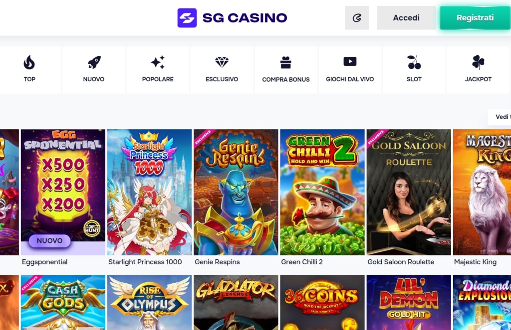 SG Casino recensioni